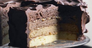 کیک امبره شکلات و کارامل